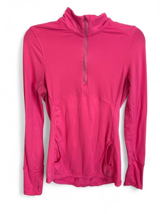 Hind Tops - Hind Hot Pink Half-Zip Long Sleeve Active Top